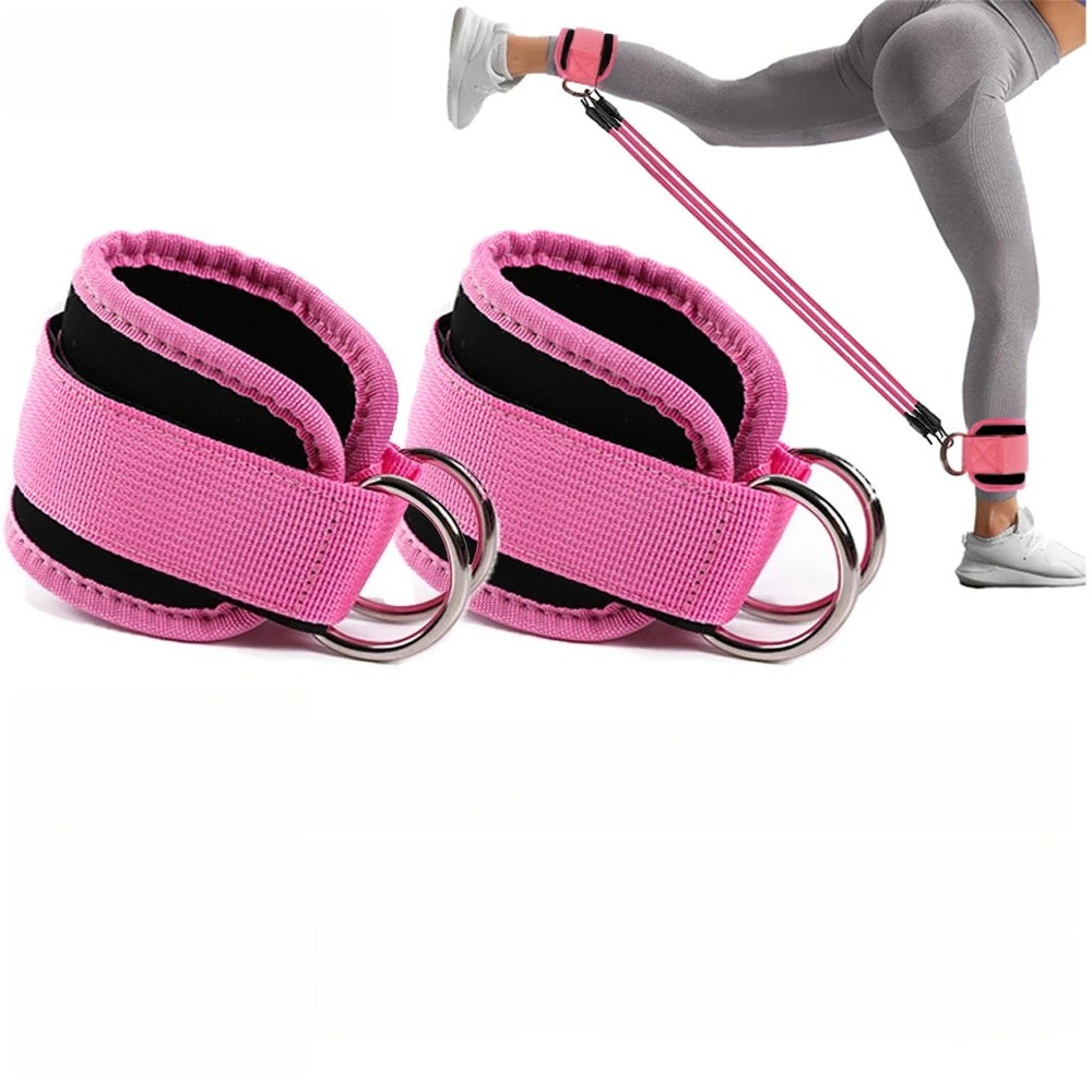Home Gym Kit For Men - Ankle Straps Resistance Bands Booty Leg