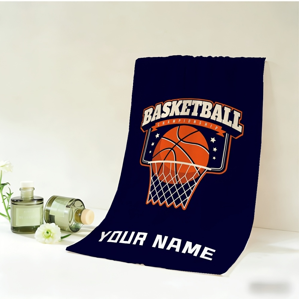 Home Gym Tunturi - 2pcs Name/Text Basketball Towel & Hand