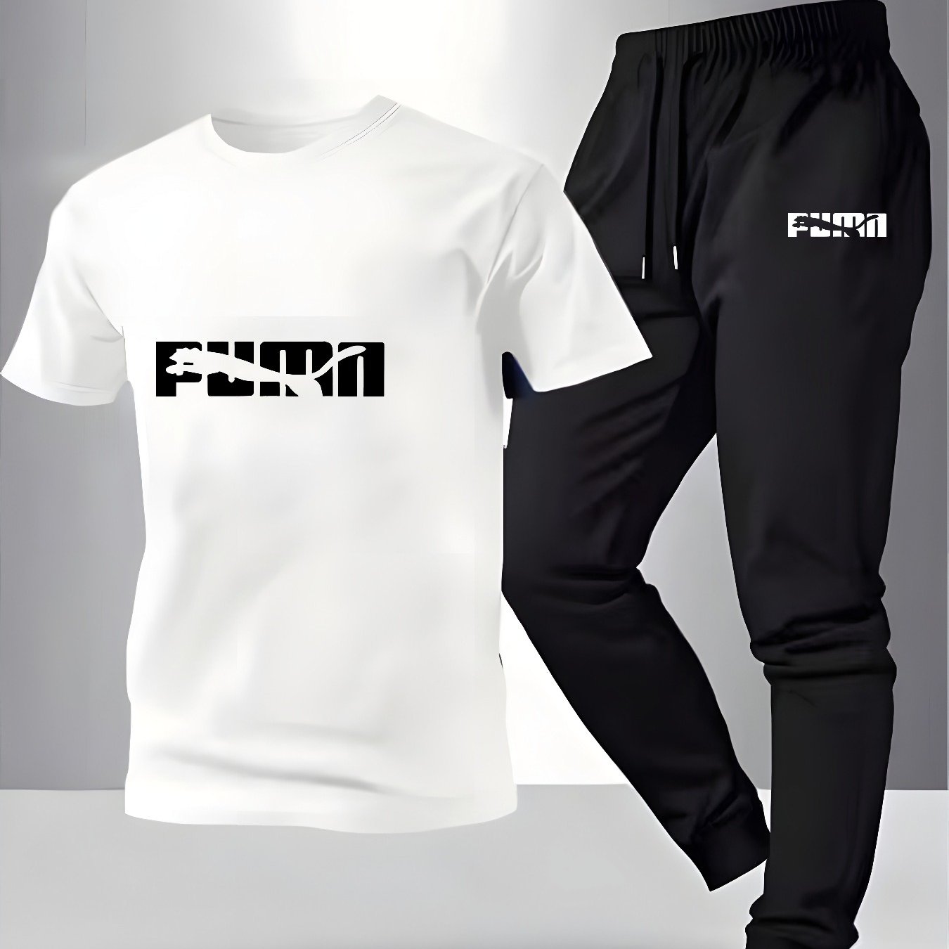 Home Gym Yoga - Breathable Cotton Men's Fashion Sportswear Set