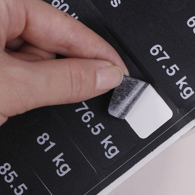Home Gym Rig - Weight Stack Labels 4.5kg To 150kg