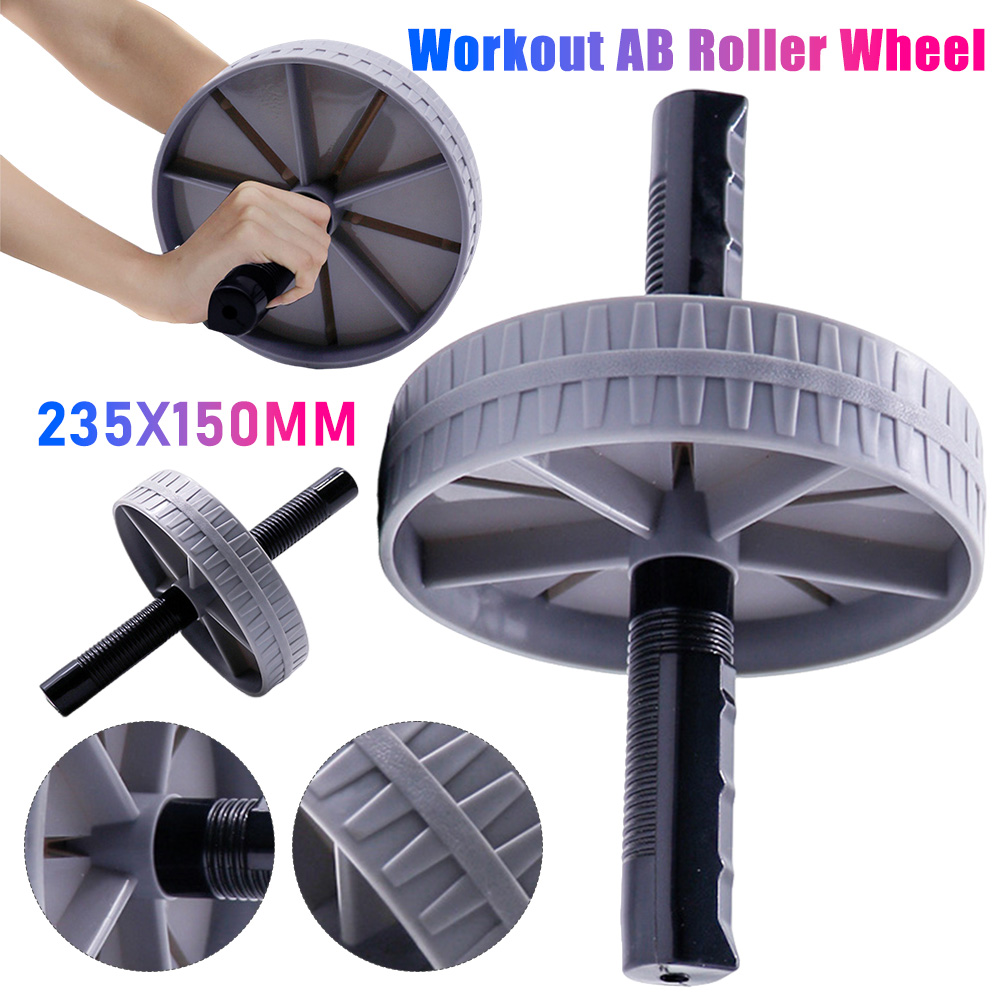 Home Gym No Equipment - 1-5PCS Workout AB Roller No Noise