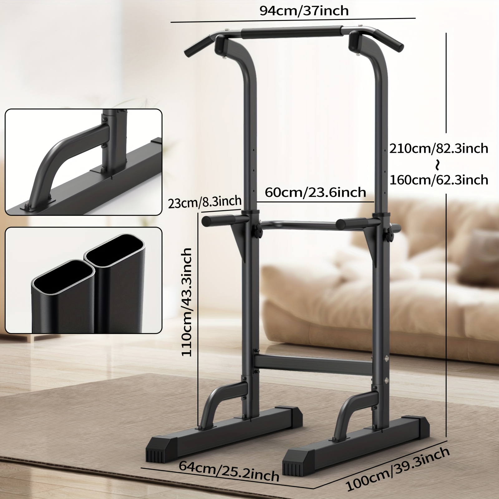Djustable Height Power Tower D – обзор и цена Pull Up Bar Tower