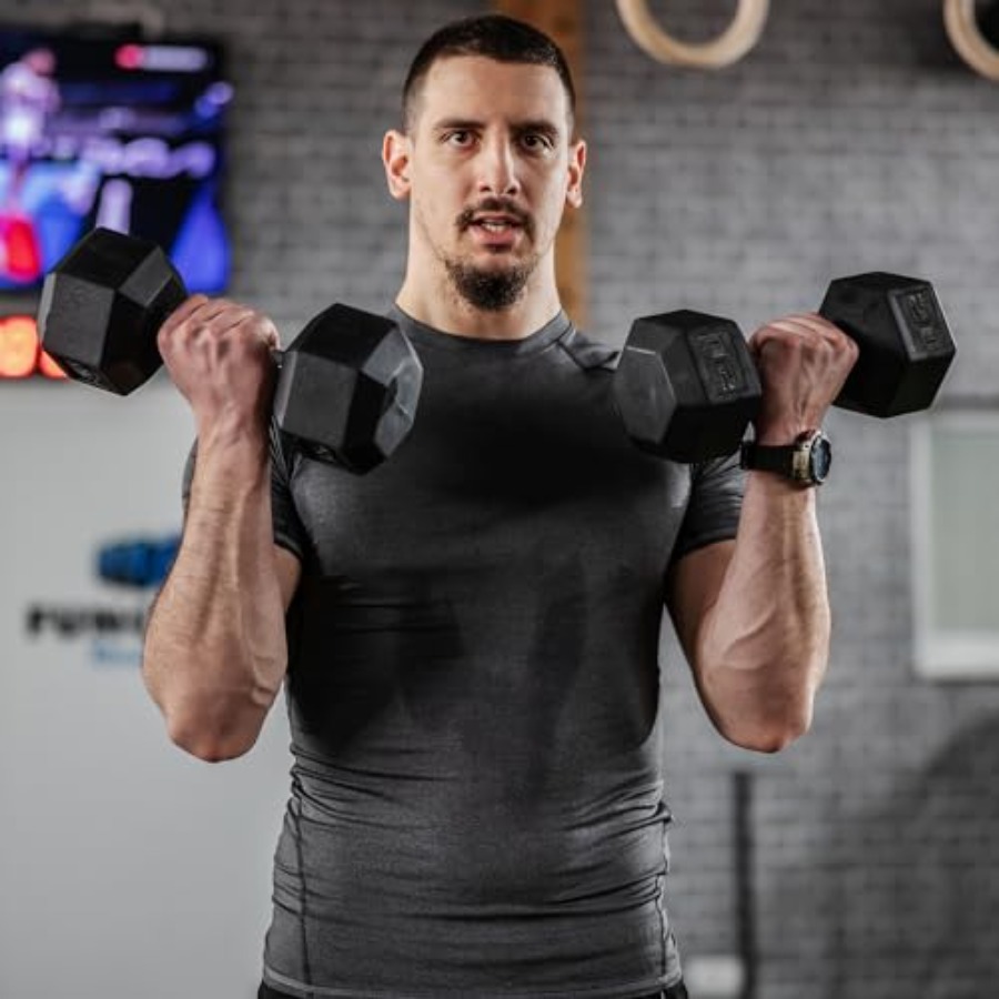 40lbs/45lbs/50lbs Rubber Dumbb – обзор и цена Home Gym Dumbbell Set