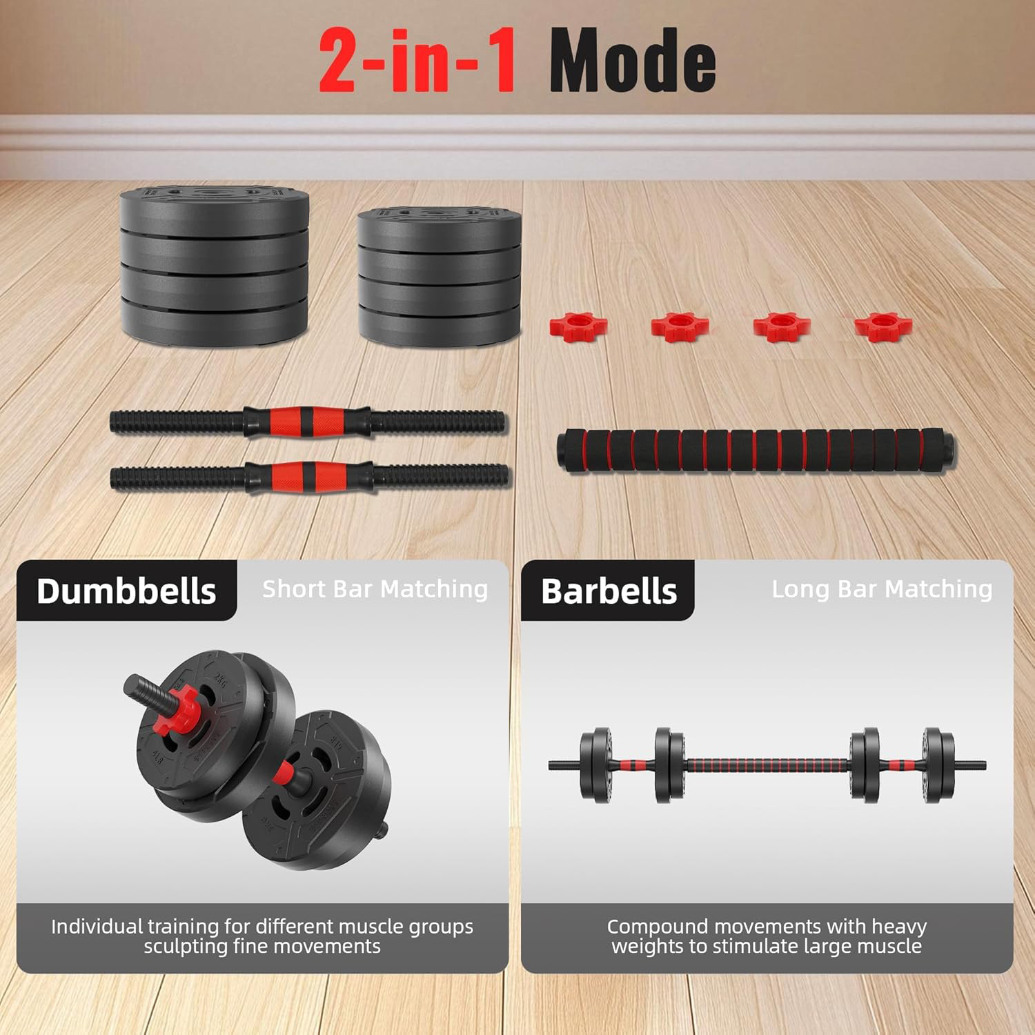 22lb 2-in-1 Adjustable Dumbbel – обзор и цена Home Gym Dumbbell Set