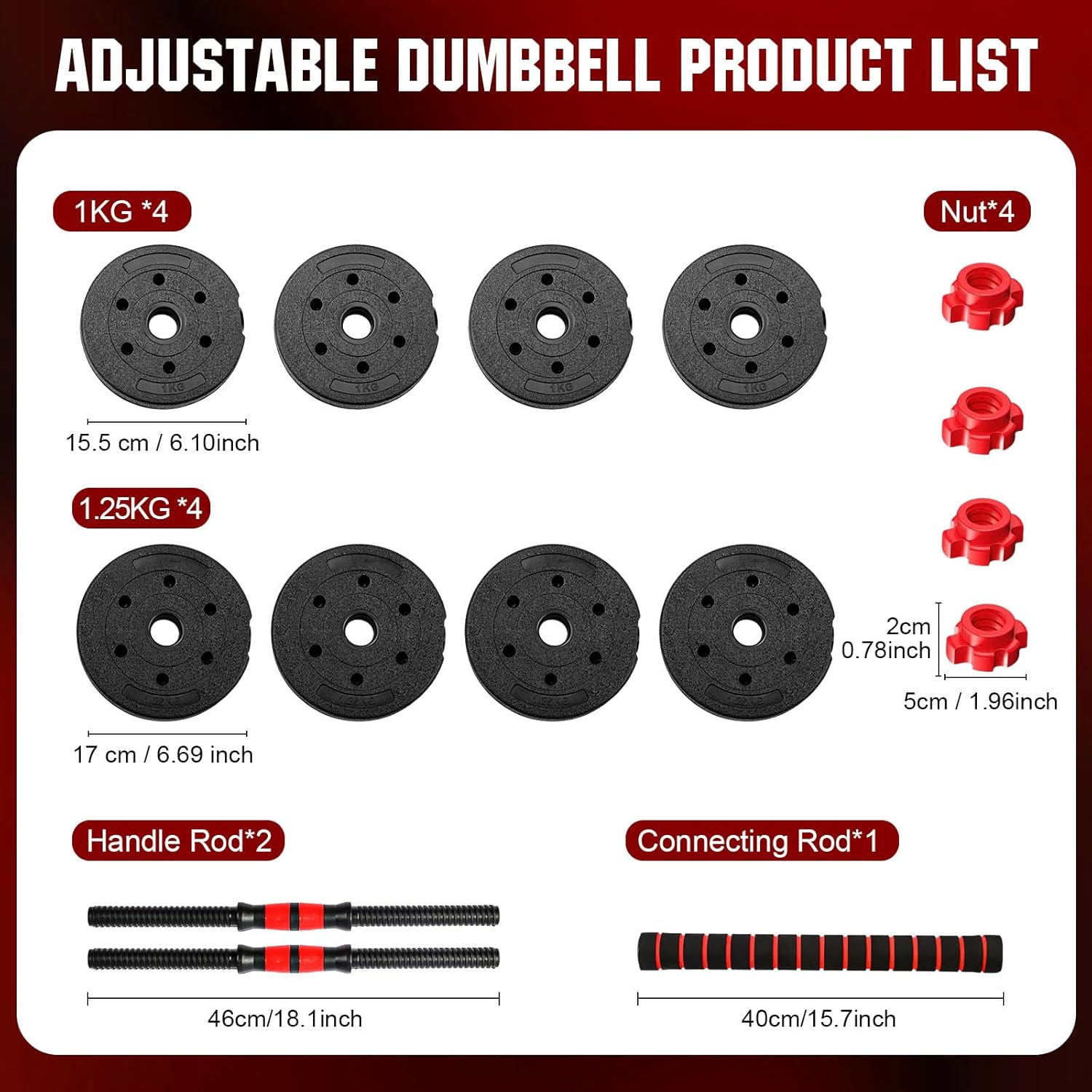 22lb 2-in-1 Adjustable Dumbbel – обзор и цена Home Gym Dumbbell Set