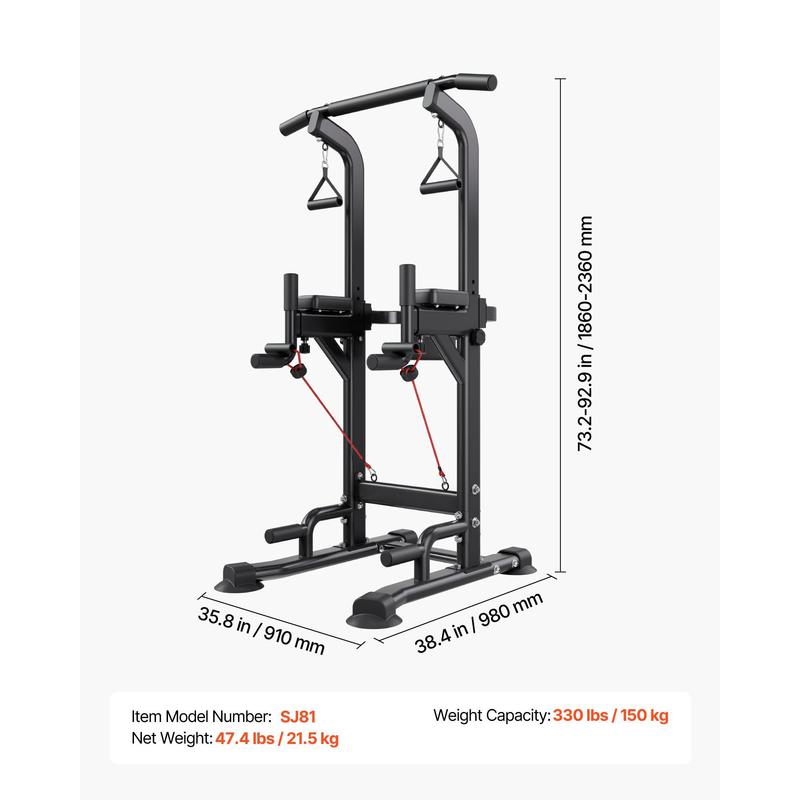Pull Up Bar, 330 LBS Power Tow – обзор и цена Pull Up Bar Tower