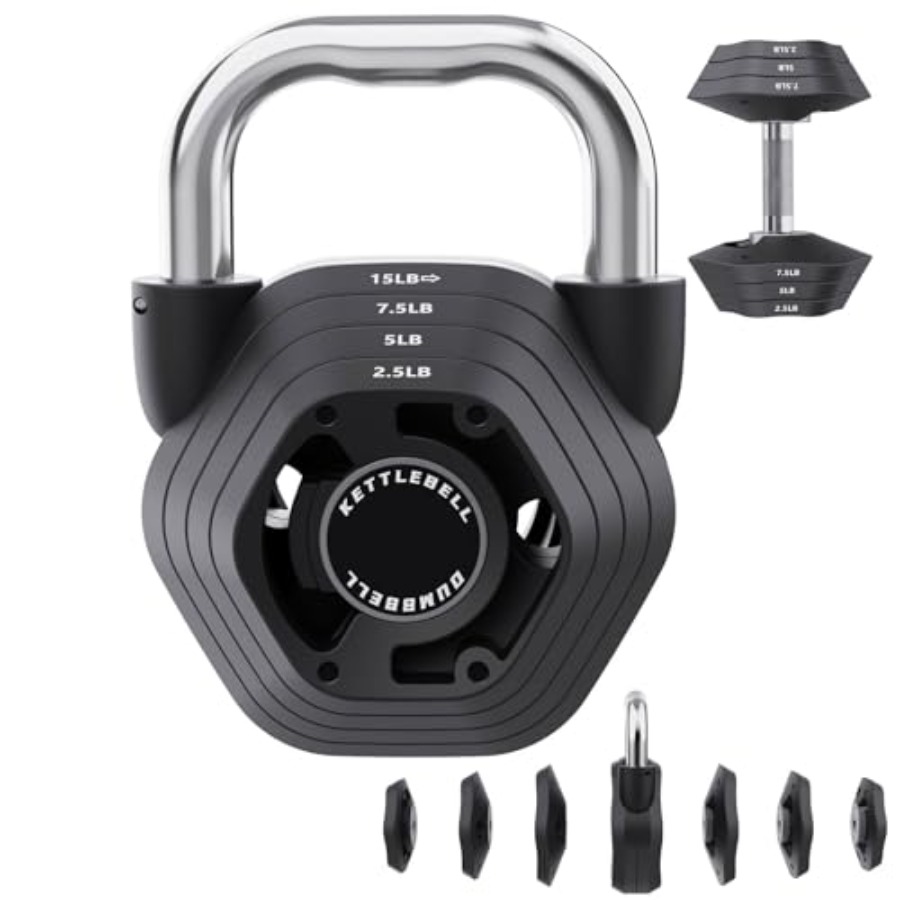 2-in-1 Adjustable Kettlebell 1 – обзор и цена Home Gym Dumbbell Set