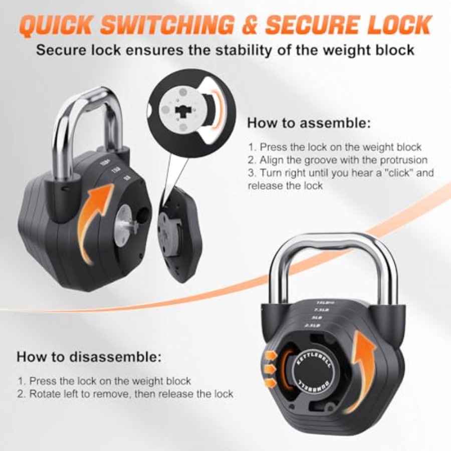 2-in-1 Adjustable Kettlebell 1 – обзор и цена Home Gym Dumbbell Set