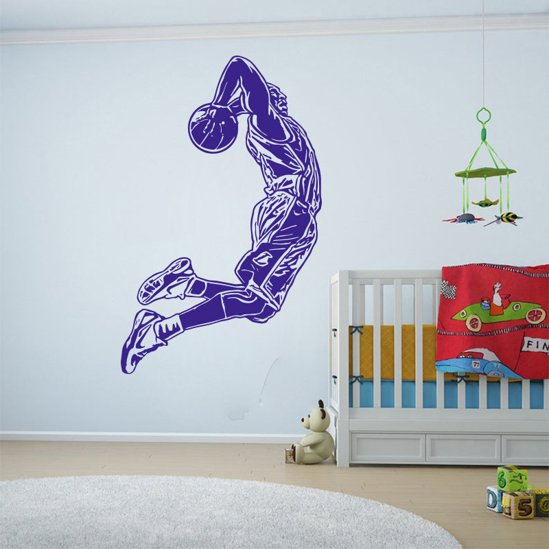 Jumping Basketball Player Wall – обзор и цена Home Gym Wallpaper