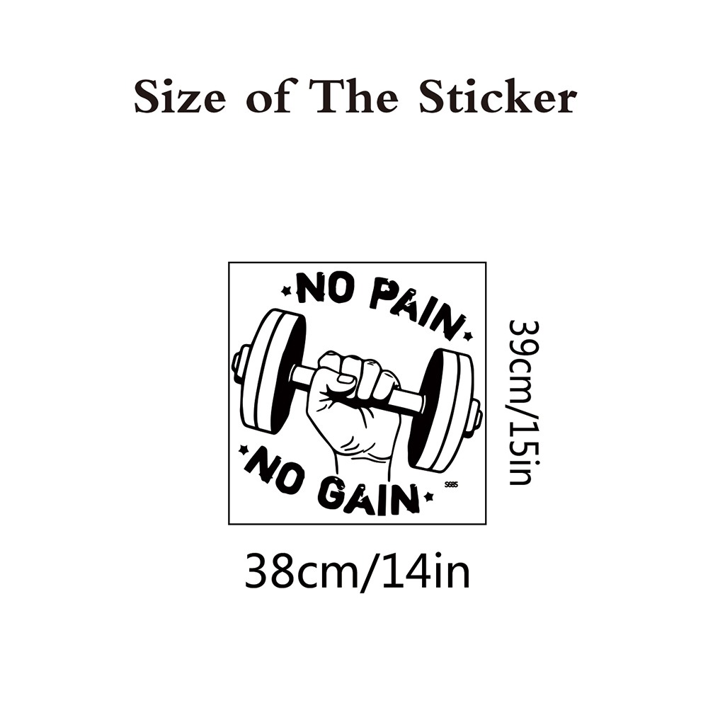 1pc no pain no gain wall stick – обзор и цена Home Gym Wallpaper