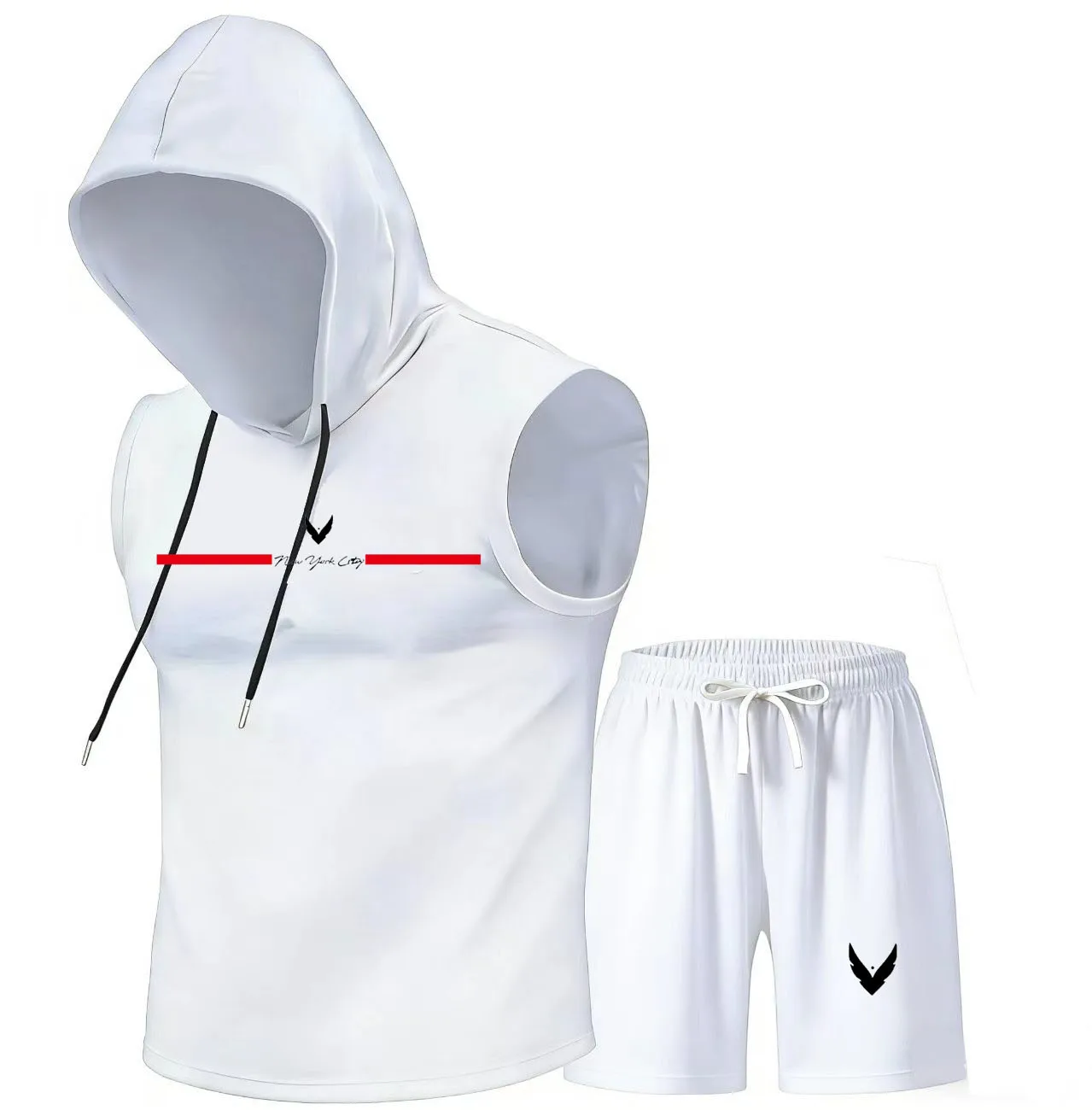 Men's hooded vest set, sleevel – обзор и цена Home Gym Kit For Men