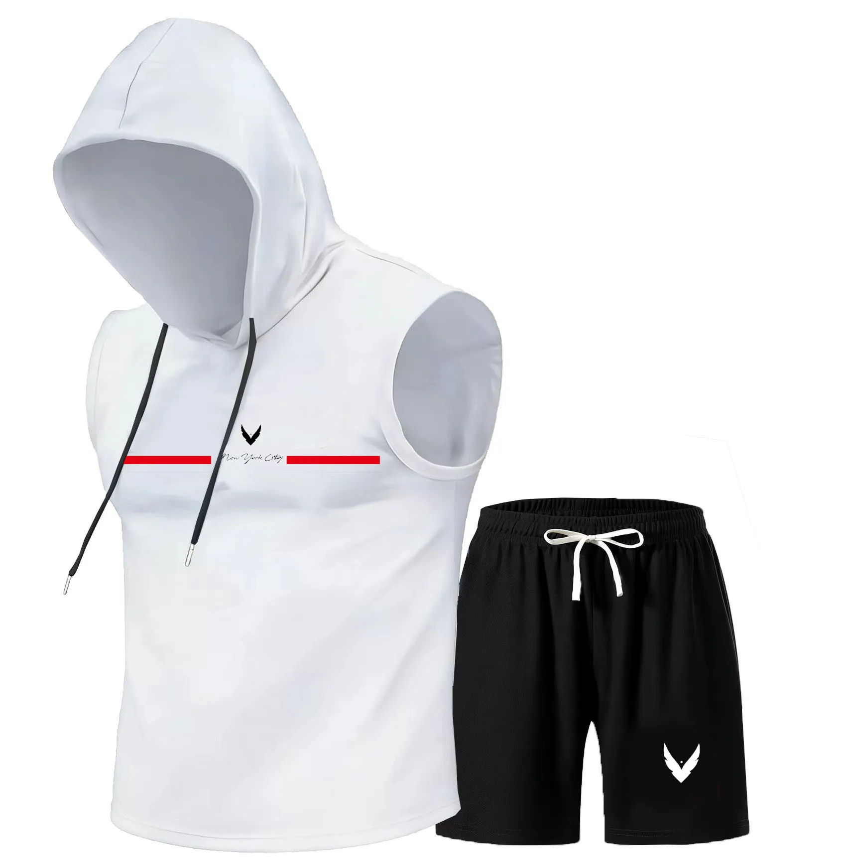 Men's hooded vest set, sleevel – обзор и цена Home Gym Kit For Men