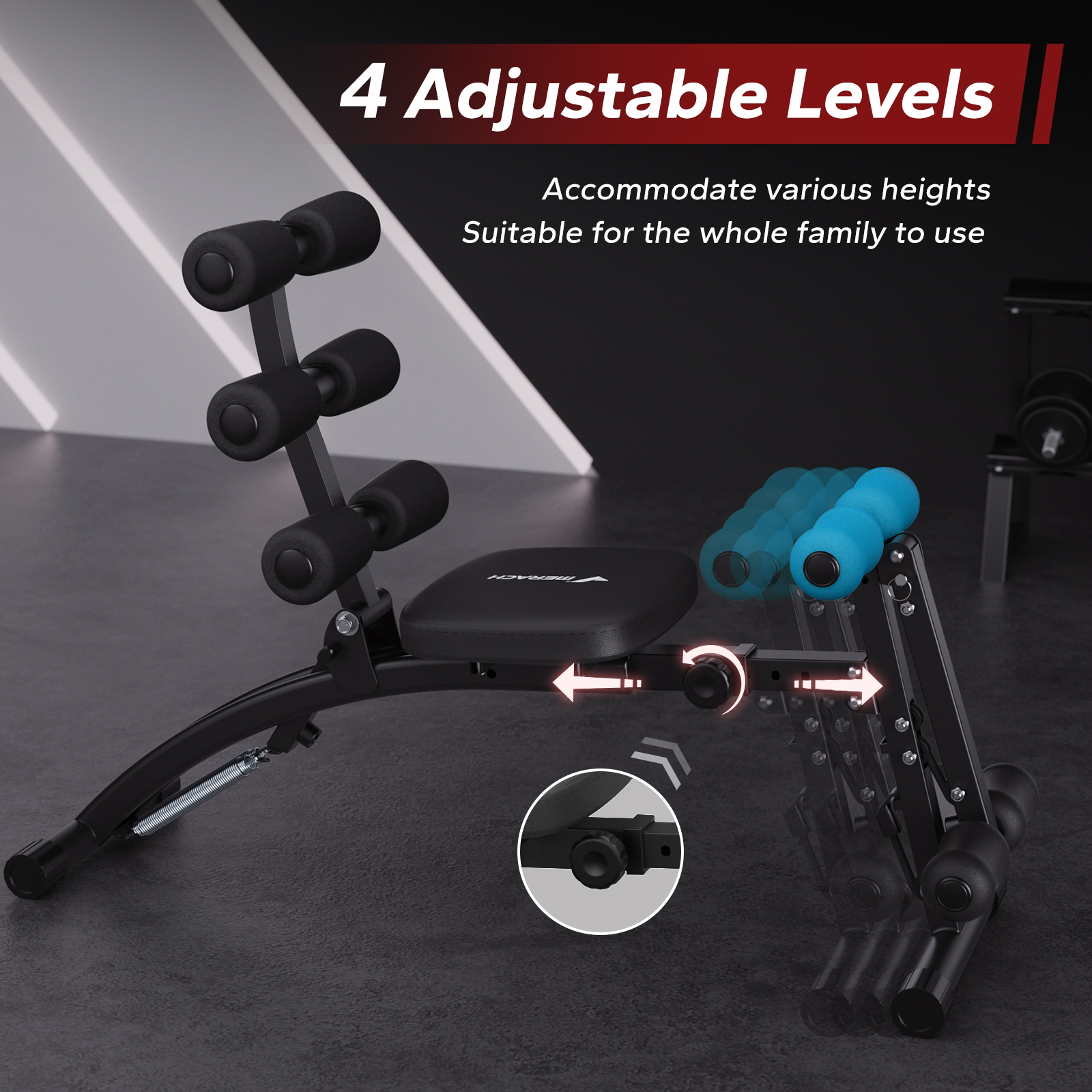 MERACH Ab Machine Multi-Functi – обзор и цена Home Gym Tunturi