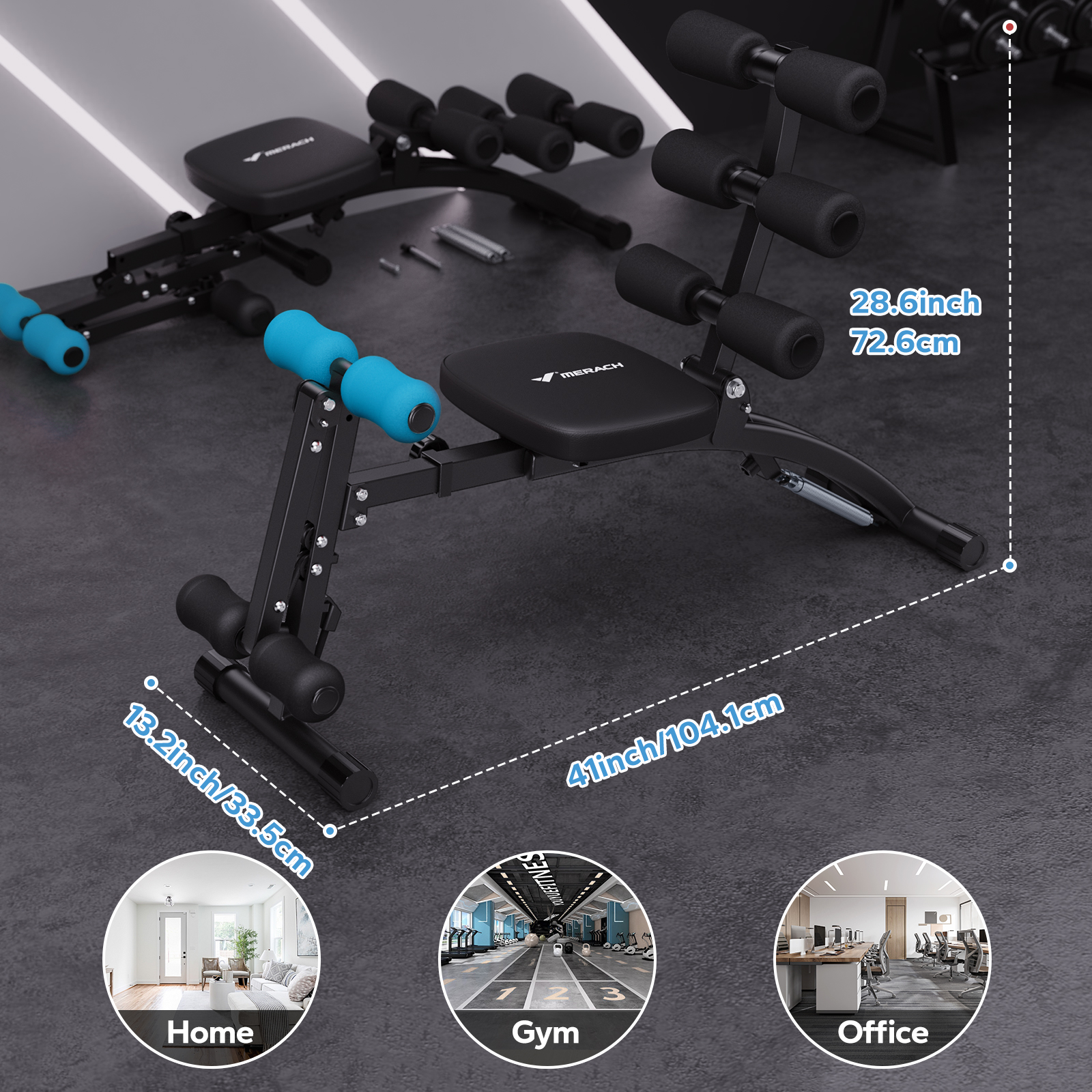 MERACH Ab Machine Multi-Functi – обзор и цена Home Gym Tunturi