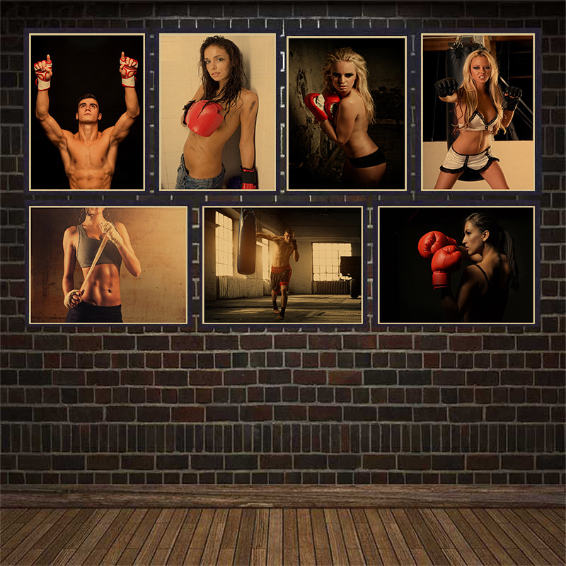 Kraft Paper Painting Poster Bo – обзор и цена Home Gym Wallpaper