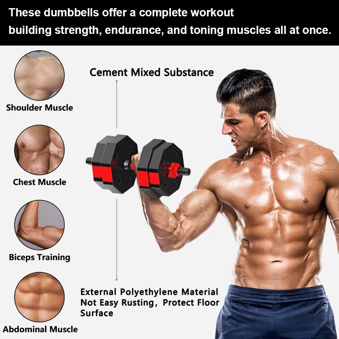 Adjustable Dumbbell to Barbell – обзор и цена Home Gym Kit For Men