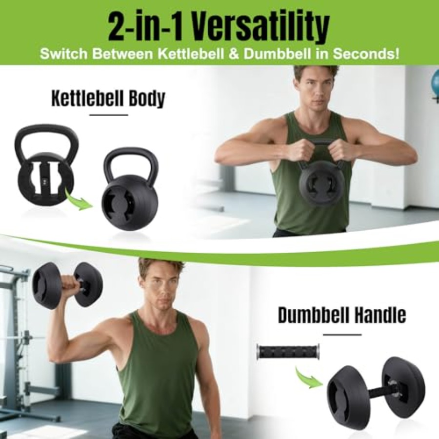 2-in-1 Adjustable Kettlebell 1 – обзор и цена Home Gym Dumbbell Set