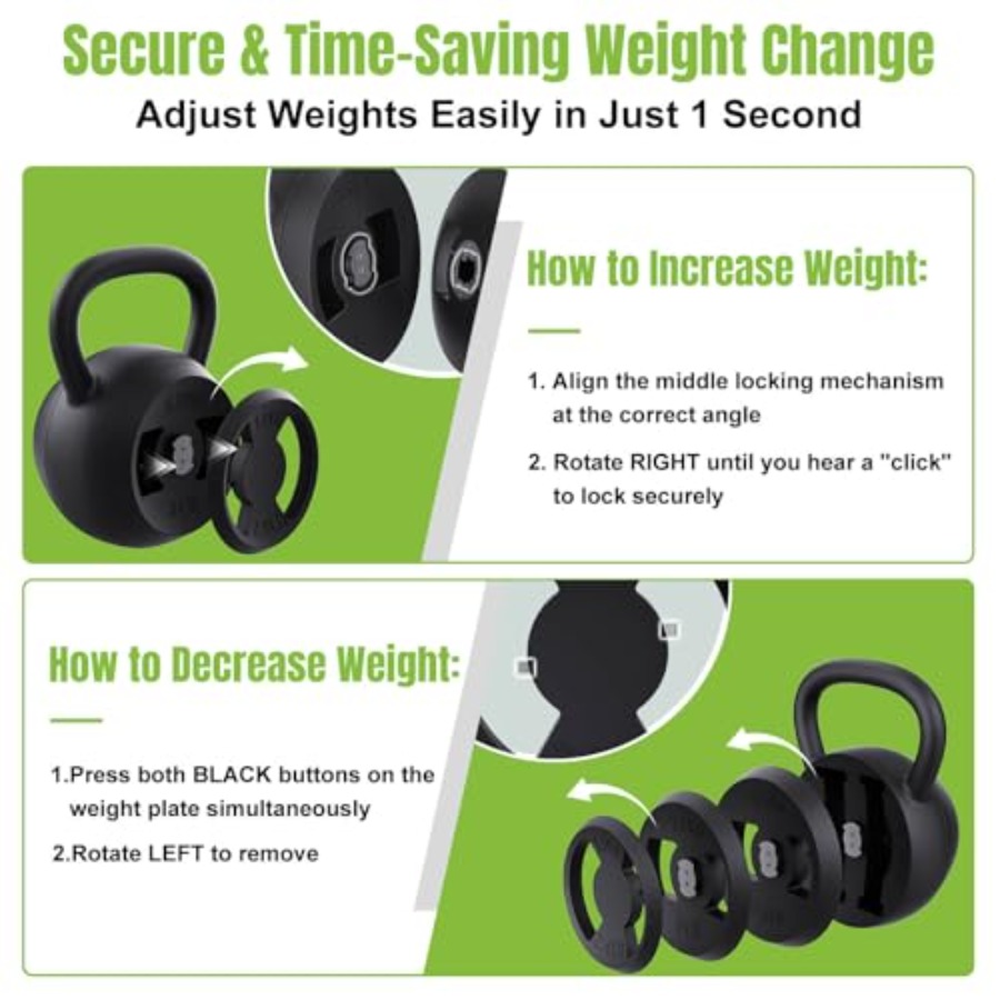 2-in-1 Adjustable Kettlebell 1 – обзор и цена Home Gym Dumbbell Set