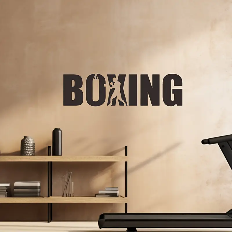 Inspirational Boxer Wall Decal – обзор и цена Home Gym Wallpaper