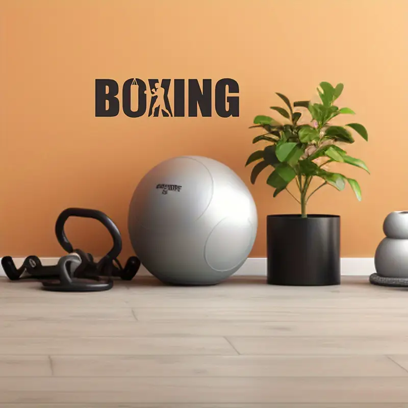 Inspirational Boxer Wall Decal – обзор и цена Home Gym Wallpaper