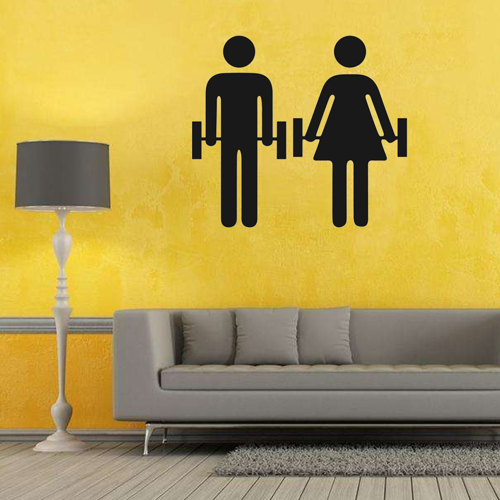 Wall Sticker Removable Vinyl D – обзор и цена Home Gym Wallpaper