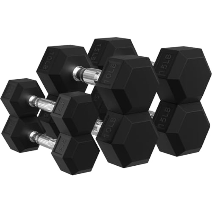 Signature Fitness Rubber Encas – обзор и цена Home Gym Dumbbell Set