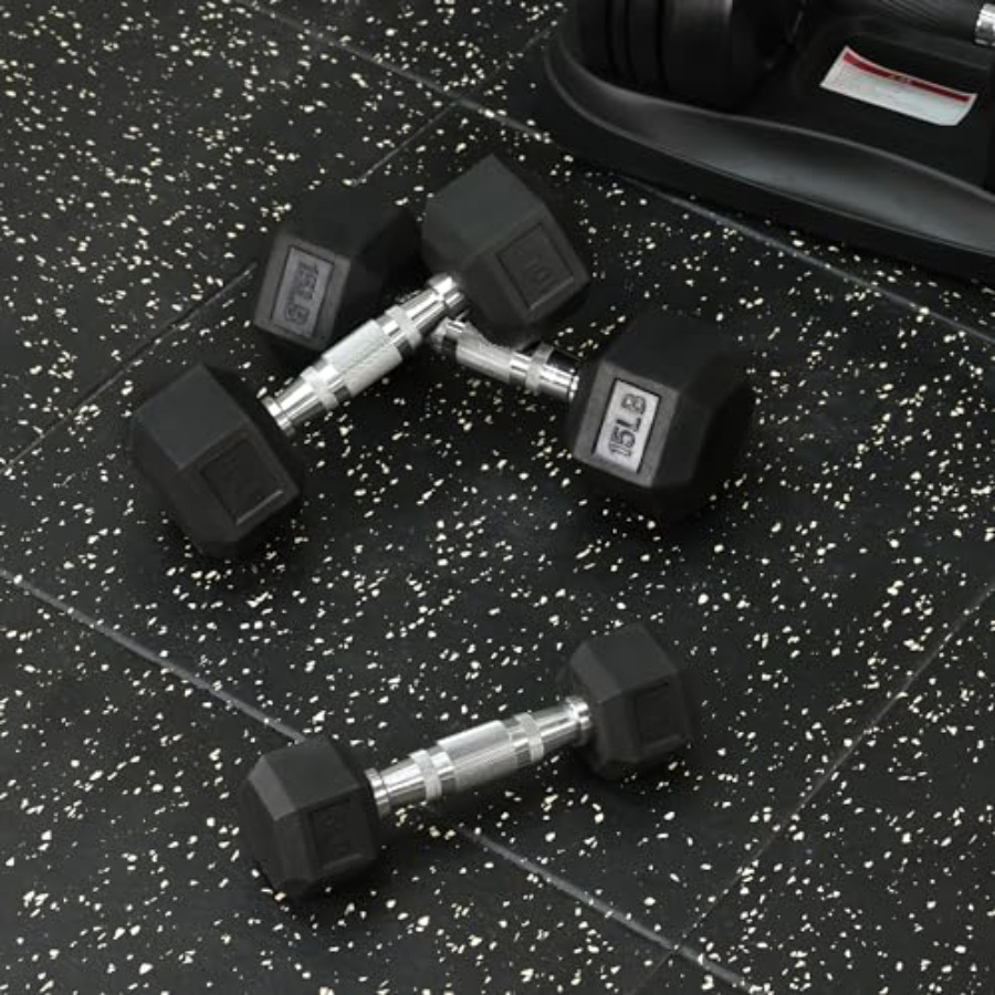 Signature Fitness Rubber Encas – обзор и цена Home Gym Dumbbell Set