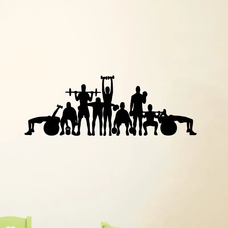 Vinyl Wall Art for Fitness Ent – обзор и цена Home Gym Wallpaper