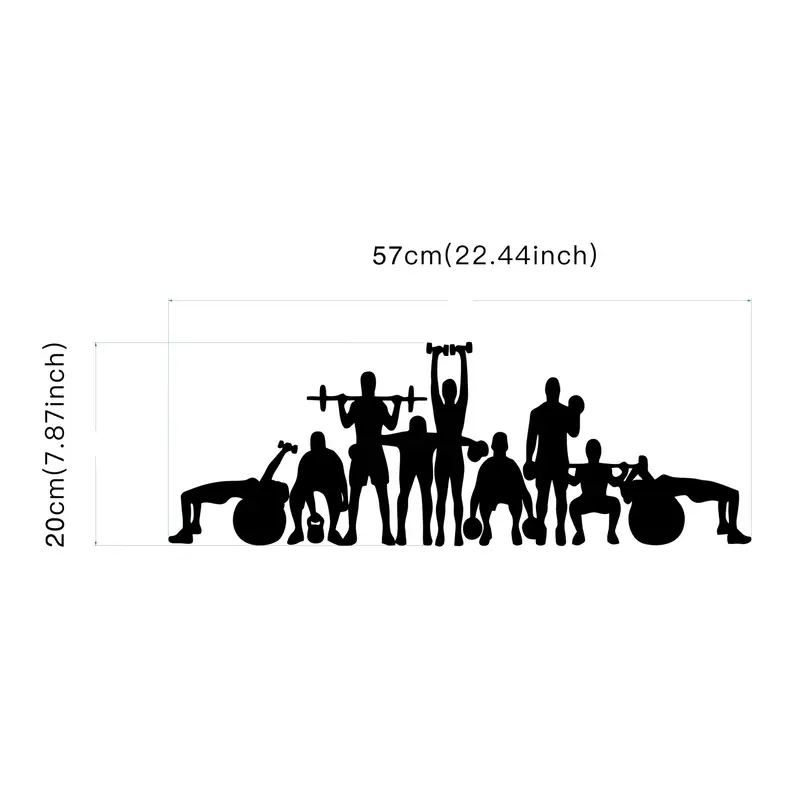 Vinyl Wall Art for Fitness Ent – обзор и цена Home Gym Wallpaper
